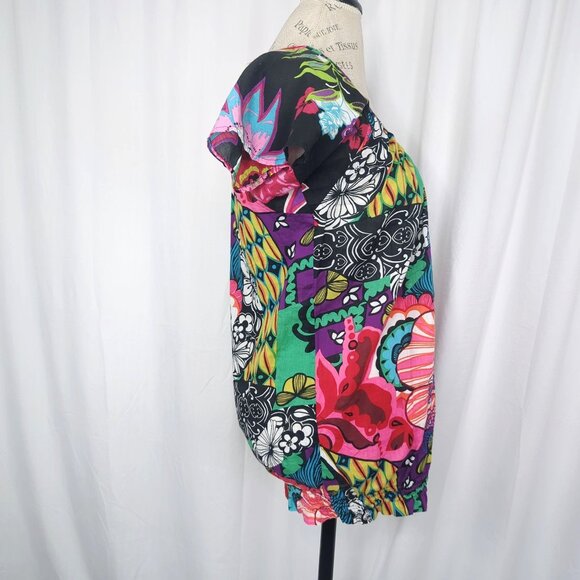 Desigual Top Medium Bubble Floral Short Sleeve - Picture 8 of 11